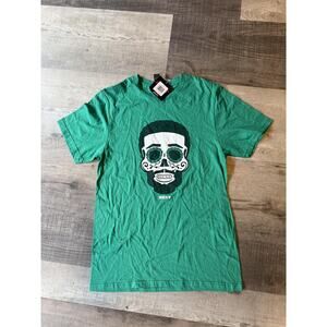 Cleveland Browns Shirt Mens Small Green NFL Football Sugar Skull Tee BreakingT